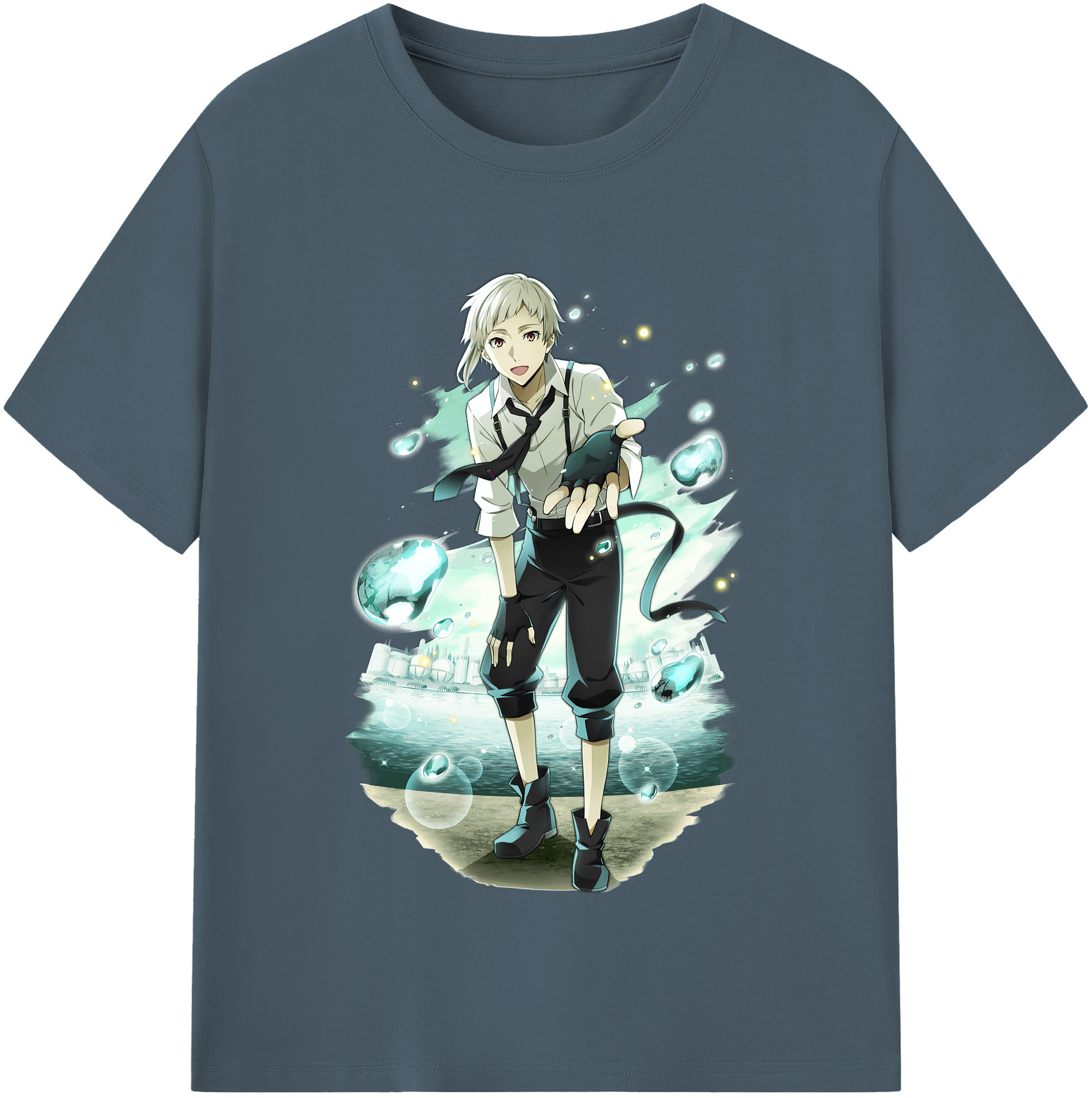 （画像用） 文豪ストレイドッグス Bungo Stray Dogs 綿100％半袖Tシャツ（フロントプリント）